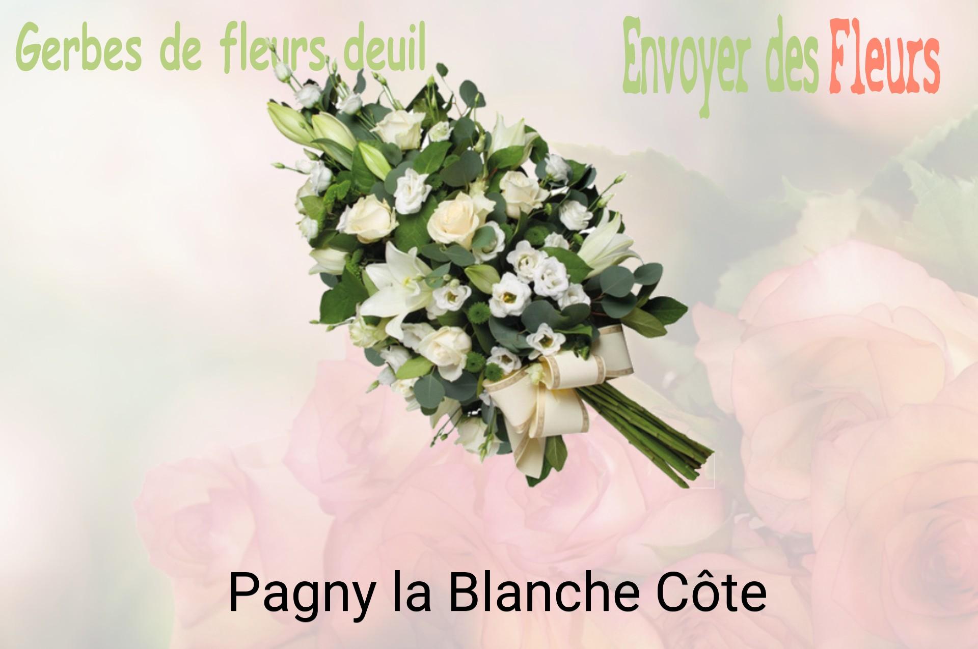 Gerbe de fleurs de deuil livrée à Pagny-la-Blanche-Côte